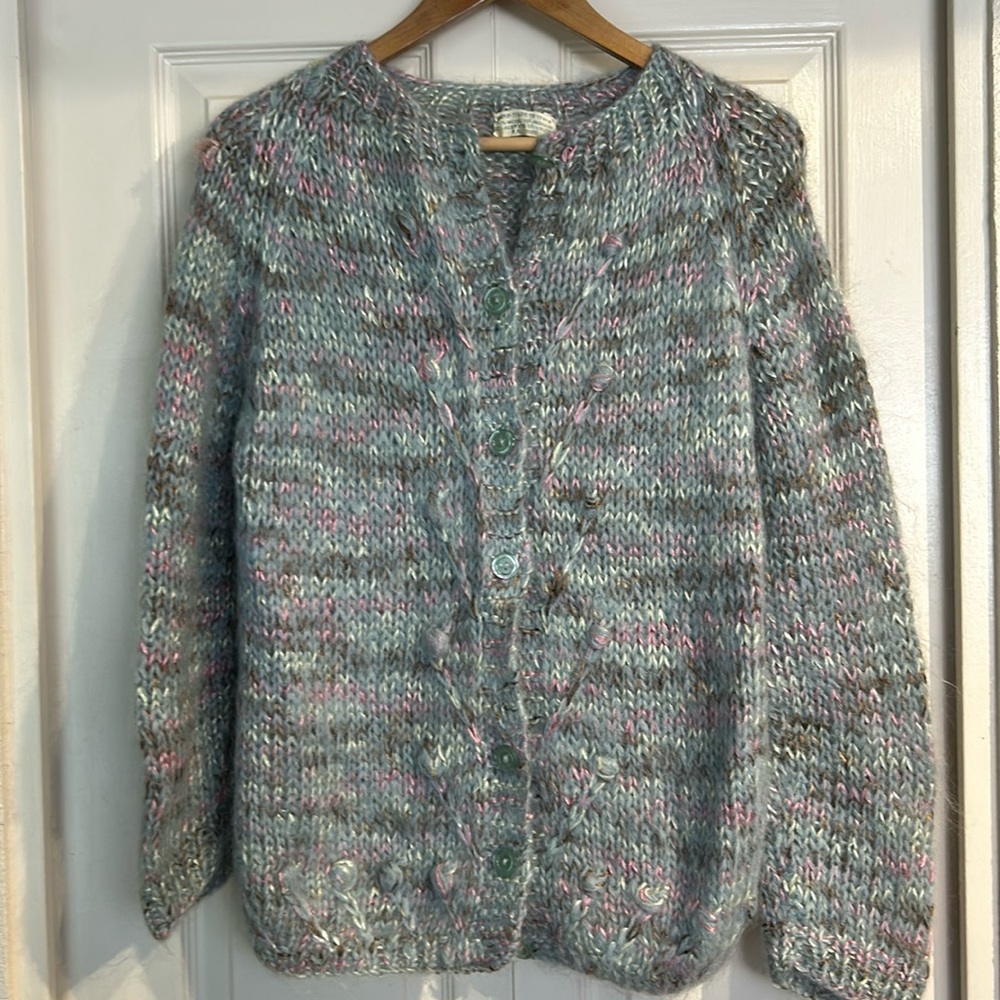 Vintage 1960 Wool and Mohair Cardigan